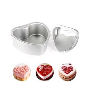 Heart Shaped Cake Pans W/ Removable Bottom 6 Inch Small Cake Pan and 4in s31 b1